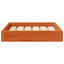 Hundeseng Voks brun 51,5 x 44 x 9 cm Massivt fyrretræ