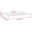 Hundeseng Voks brun 92 x 64 x 9 cm Massivt fyrretræ