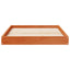 Hundeseng Voks brun 101,5 x 74 x 9 cm Massivt fyrretræ