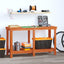 Arbejdsbænk VoksBrun 140 x 50 x 80 cm Massivt fyrretræ