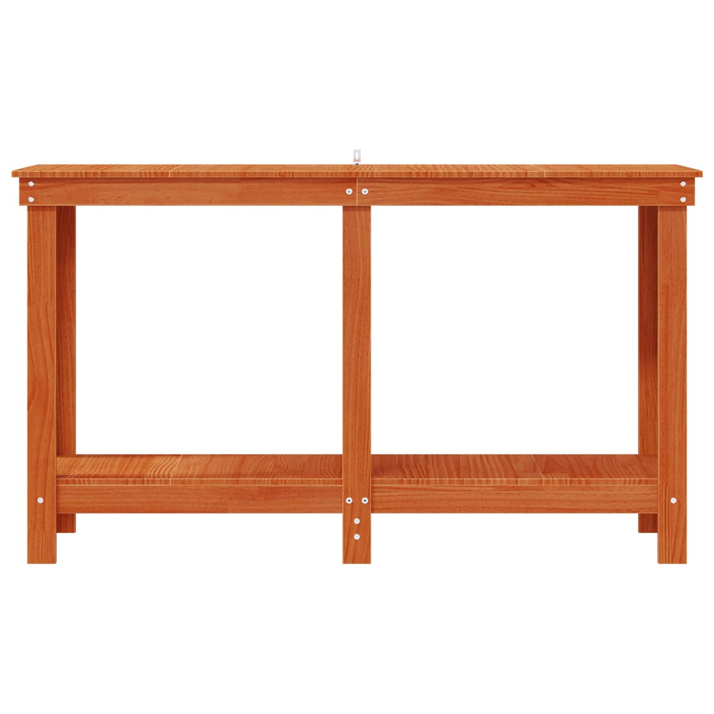 Arbejdsbænk VoksBrun 140 x 50 x 80 cm Massivt fyrretræ