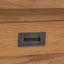 Konsolbord Naturfarvet 90 x 30 x 80 cm Massiv Teaktræ