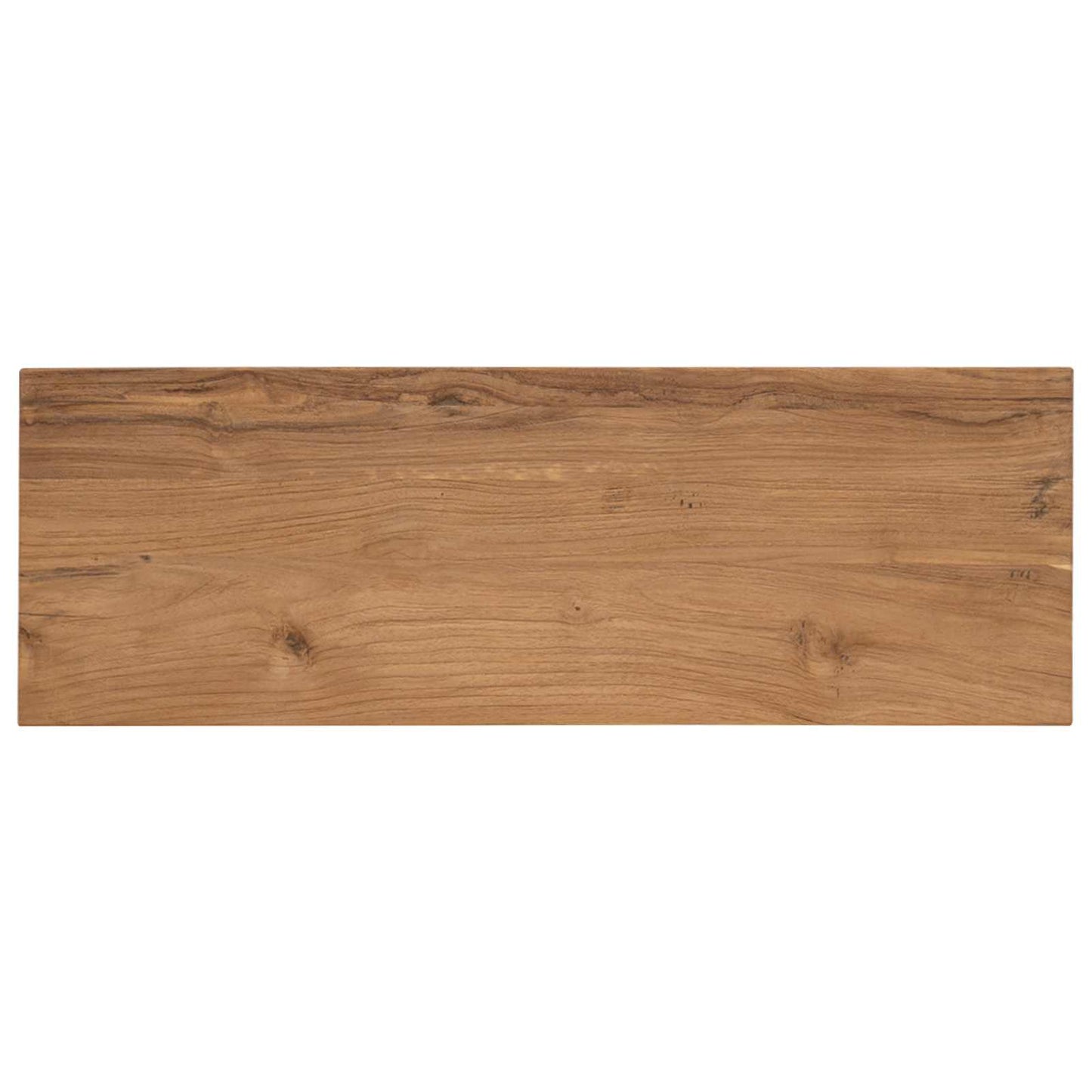Konsolbord Naturfarvet 90 x 30 x 80 cm Massiv Teaktræ