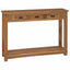 Konsolbord Naturfarvet 110 x 30 x 80 cm Massiv Teaktræ