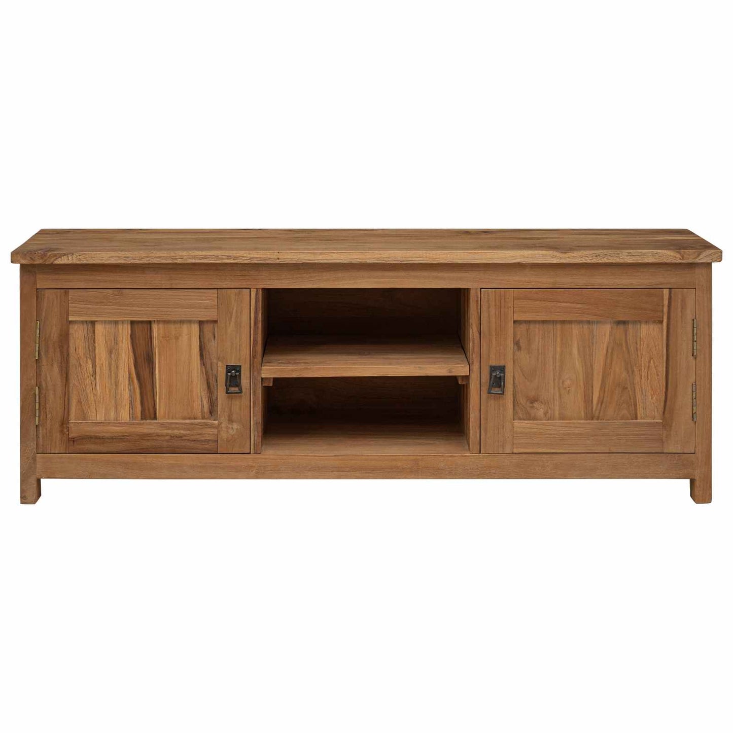 Tv-skab 110 x 30 x 40 cm Naturfarvet Massiv Teaktræ