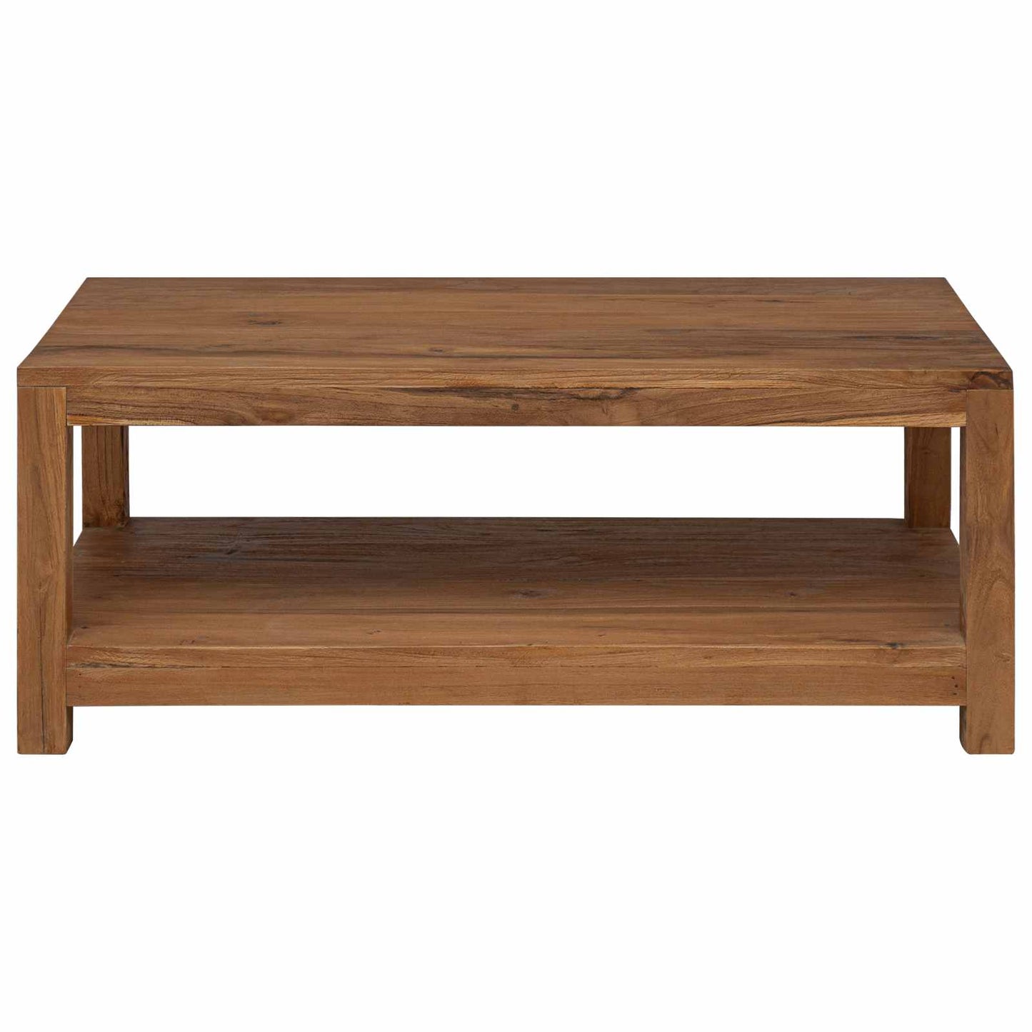 Sofabord Naturfarvet 100 x 50 x 40 cm Massiv Teaktræ