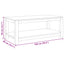 Sofabord Naturfarvet 100 x 50 x 40 cm Massiv Teaktræ