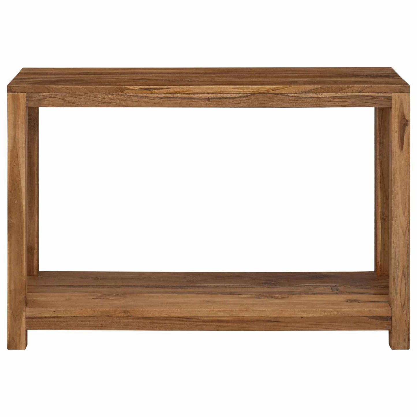 Konsolbord Naturfarvet 110 x 35 x 75 cm Massiv Teaktræ