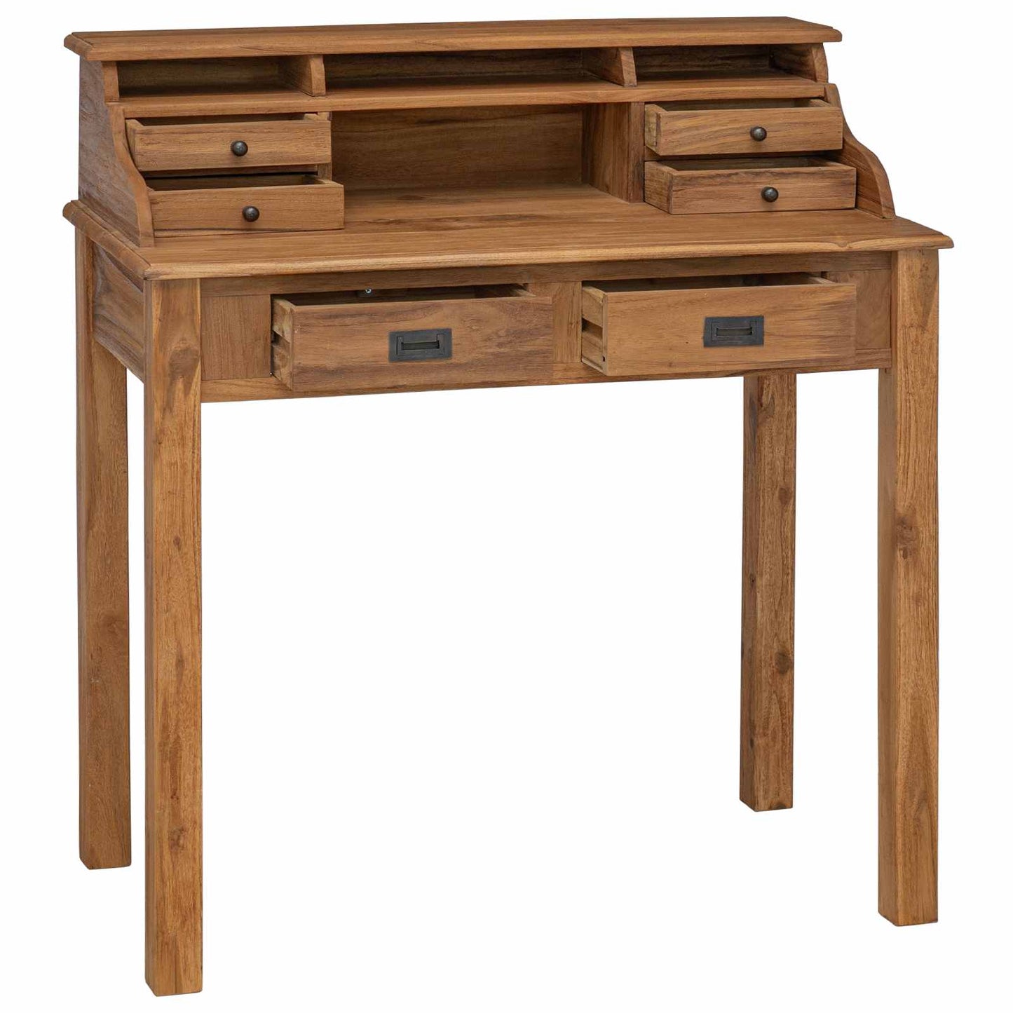 Skrivebord Naturfarvet 89,5 x 49,5 x 100 cm Massiv Teaktræ