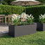 Have Blomsterkrukke Sort 40 x 20 x 20 cm Koldvalset stål