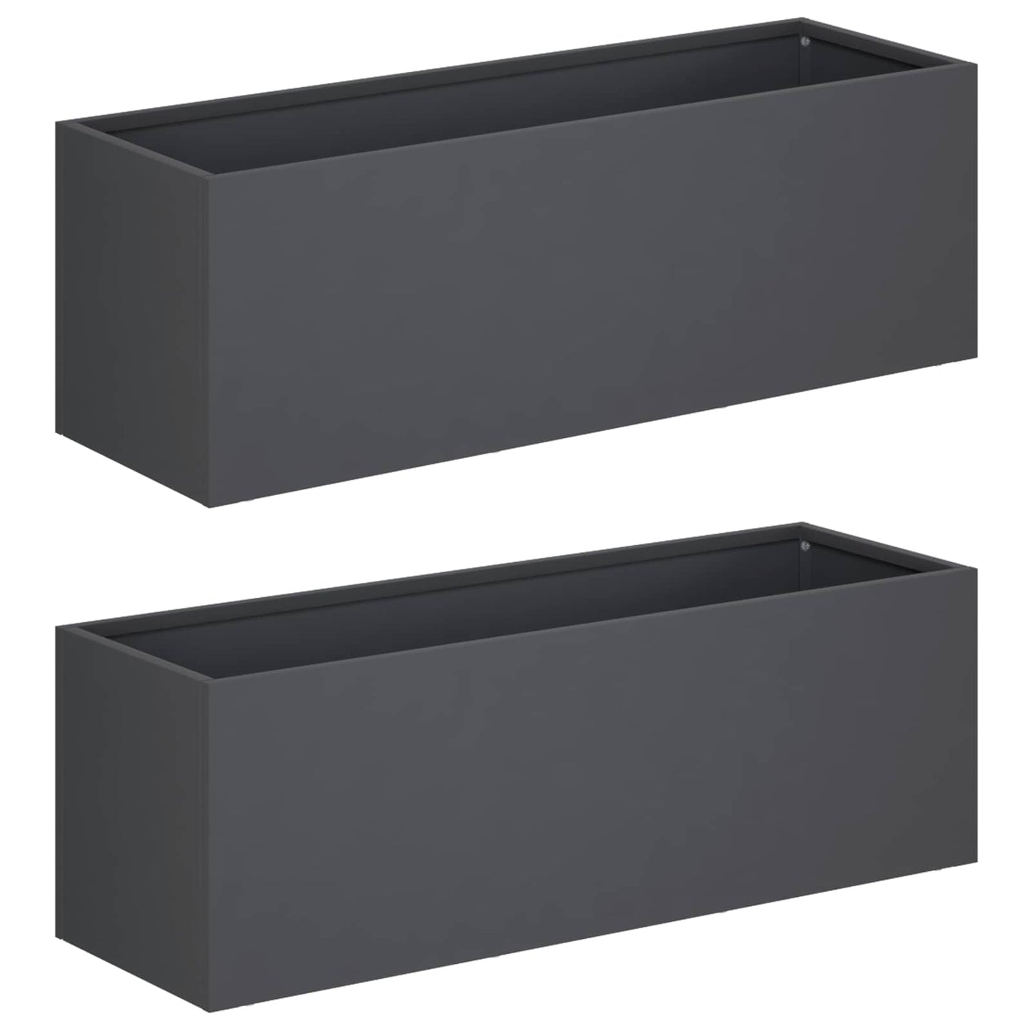 Have Blomsterkrukke 2 stk. Antracit 40 x 20 x 20 cm