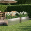 Have Blomsterkrukke 2 stk. Sølv 40 x 20 x 20 cm Rustfrit stål