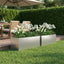 Have Blomsterkrukke 2 stk. Sølv 60 x 20 x 20 cm