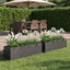 Have Blomsterkrukke 2 stk. Sort 100 x 20 x 20 cm