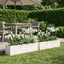 Have Blomsterkrukke 2 stk. Hvid 100 x 20 x 20 cm