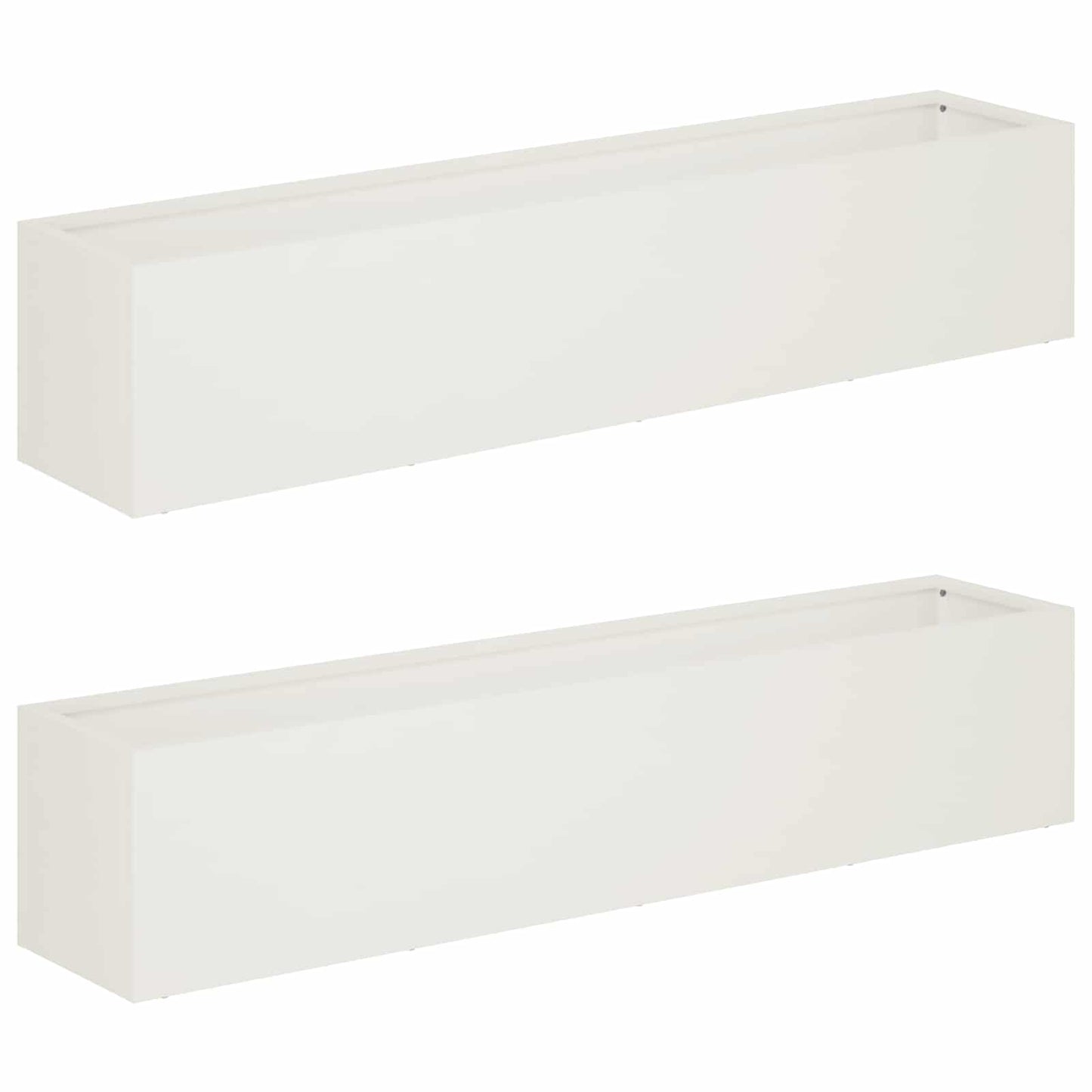 Have Blomsterkrukke 2 stk. Hvid 100 x 20 x 20 cm