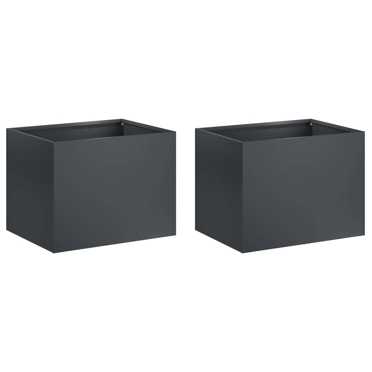 Have Blomsterkrukke 2 stk. Antracit 40 x 30 x 30 cm