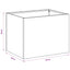 Have Blomsterkrukke 2 stk. Antracit 40 x 30 x 30 cm