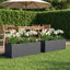 Have Blomsterkrukke 2 stk. Antracit 80 x 30 x 30 cm