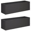 Have Blomsterkrukke 2 stk. Sort 100 x 30 x 30 cm