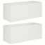 Have Blomsterkrukke 2 stk. Hvid 100 x 40 x 40 cm