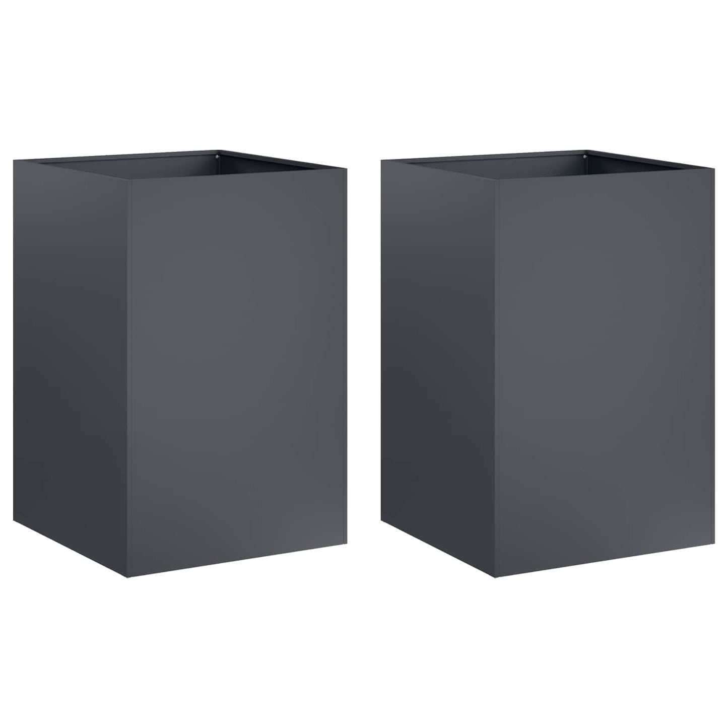 Have Blomsterkrukke 2 stk. Antracit 50 x 50 x 75 cm