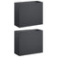 Have Blomsterkrukke 2 stk. Antracit 50 x 20 x 40 cm