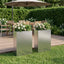 Have Blomsterkrukke 2 stk. Sølv 50 x 20 x 75 cm Rustfrit stål