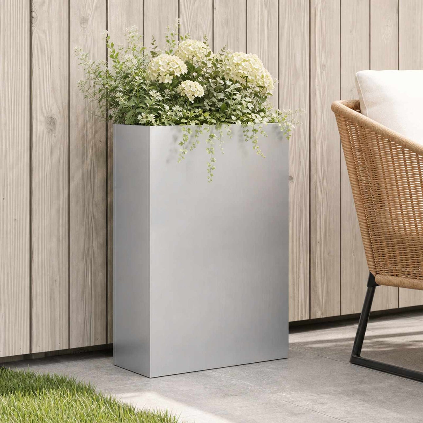 Have Blomsterkrukke Sølv 50 x 20 x 75 cm Galvaniseret stål