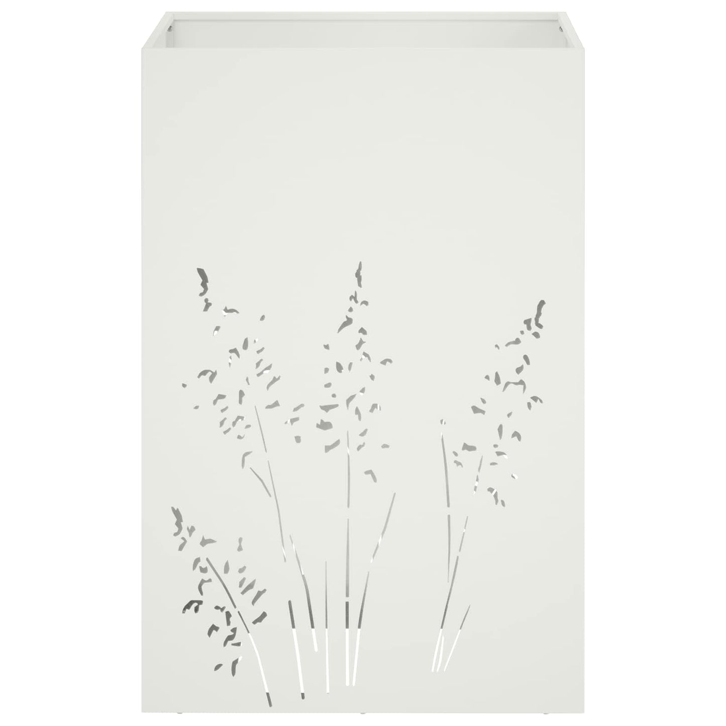 Have Blomsterkrukke 2 stk. Hvid 50 x 50 x 75 cm Koldvalset stål