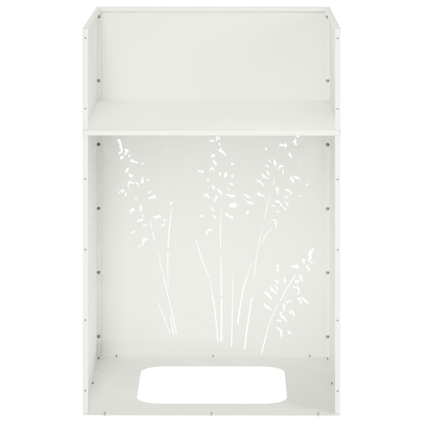 Have Blomsterkrukke 2 stk. Hvid 50 x 50 x 75 cm Koldvalset stål