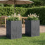 Have Blomsterkrukke 2 stk. Antracit 50 x 50 x 75 cm