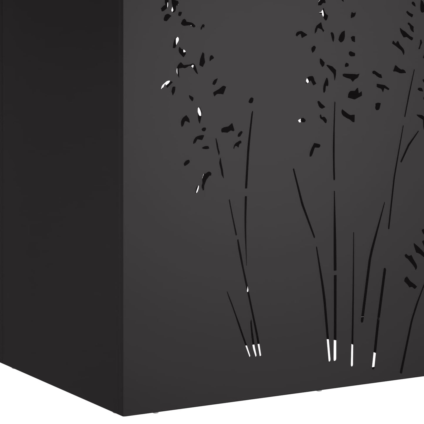 Have Blomsterkrukke 2 stk. Sort 50 x 30 x 75 cm Koldvalset stål