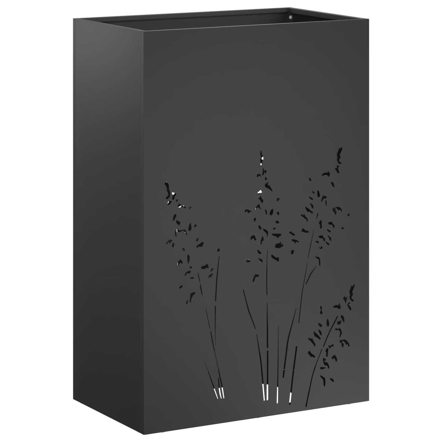Have Blomsterkrukke 2 stk. Sort 50 x 30 x 75 cm Koldvalset stål