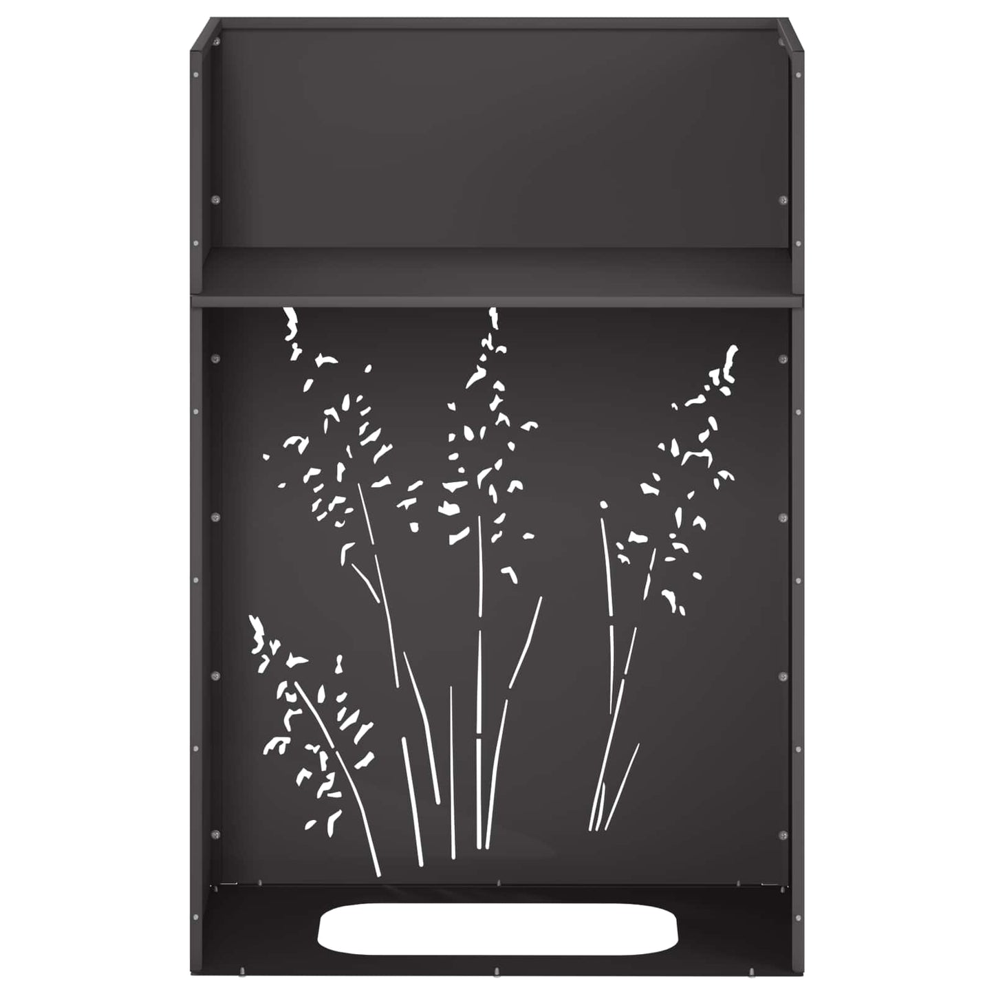 Have Blomsterkrukke 2 stk. Sort 50 x 30 x 75 cm Koldvalset stål