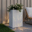 Have Blomsterkrukke Hvid 50 x 30 x 75 cm Koldvalset stål