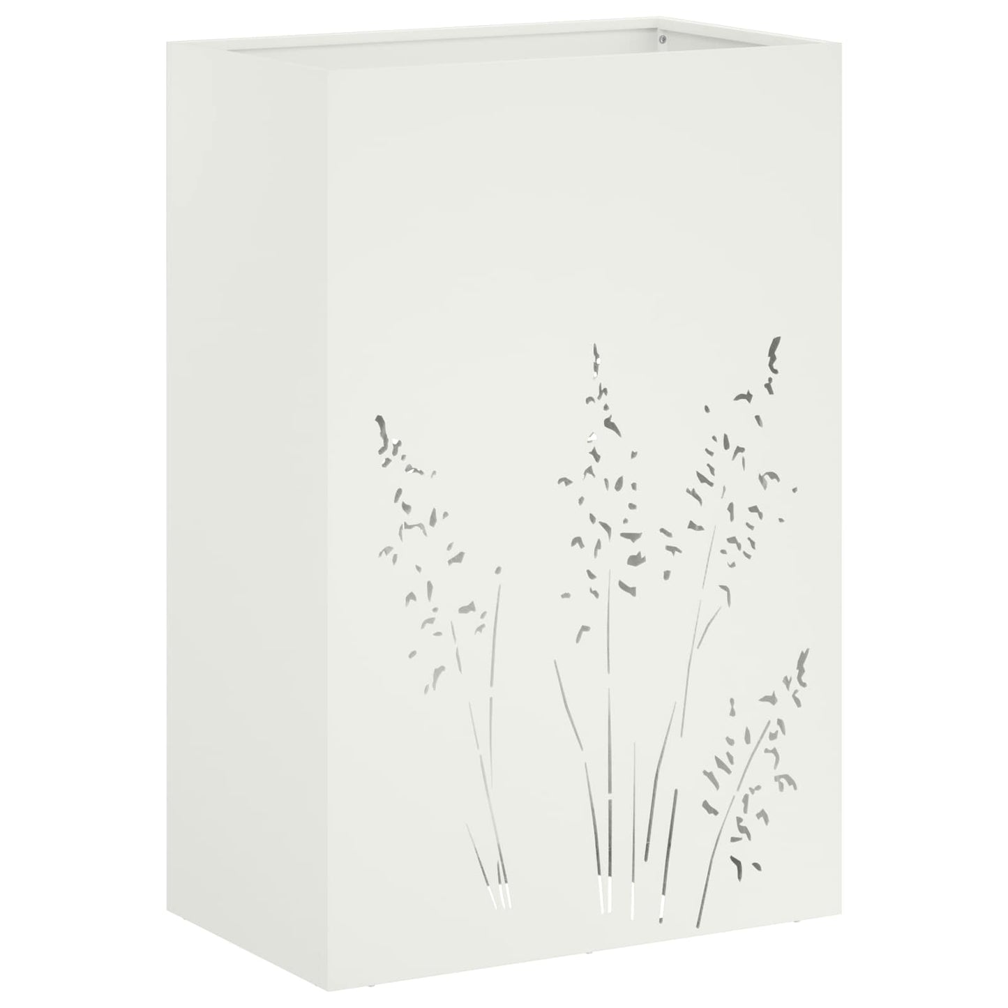 Have Blomsterkrukke Hvid 50 x 30 x 75 cm Koldvalset stål