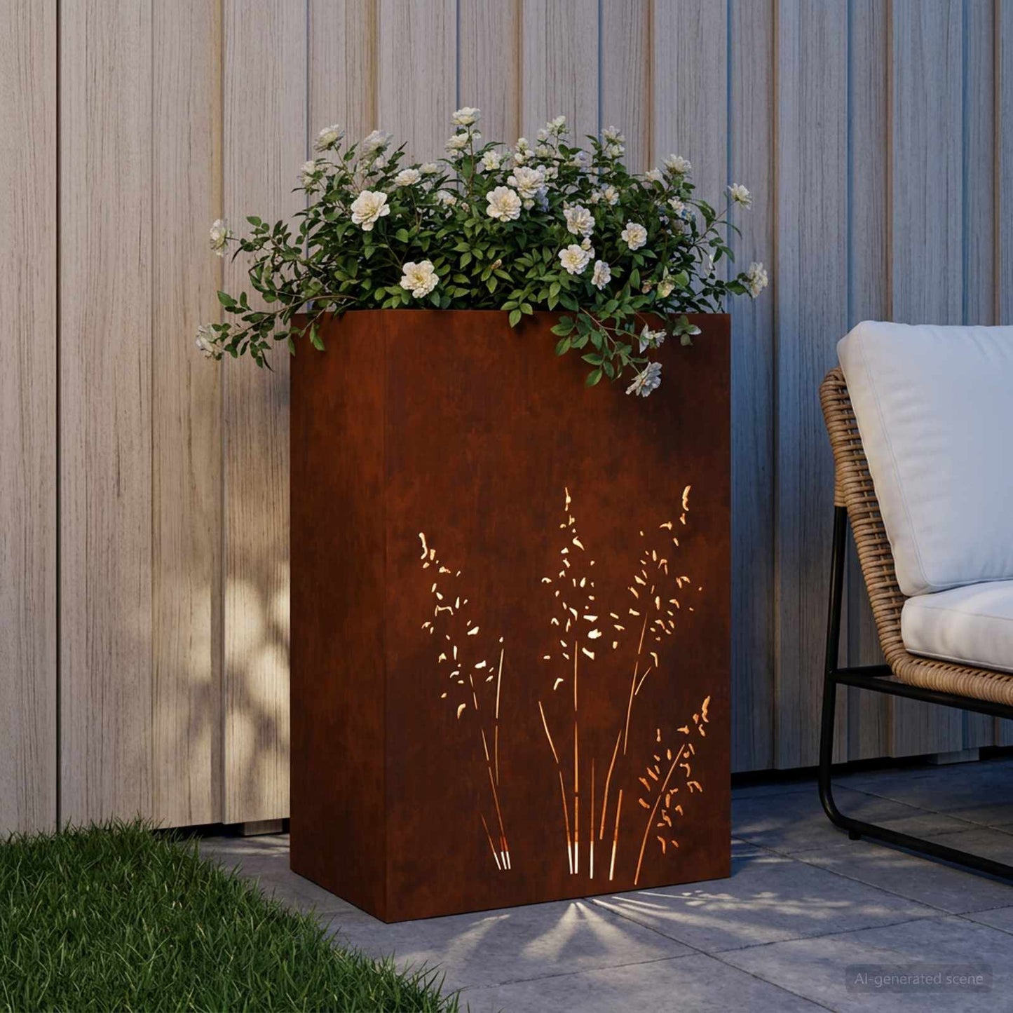 Have Blomsterkrukke Rusten 50 x 30 x 75 cm Cortenstål