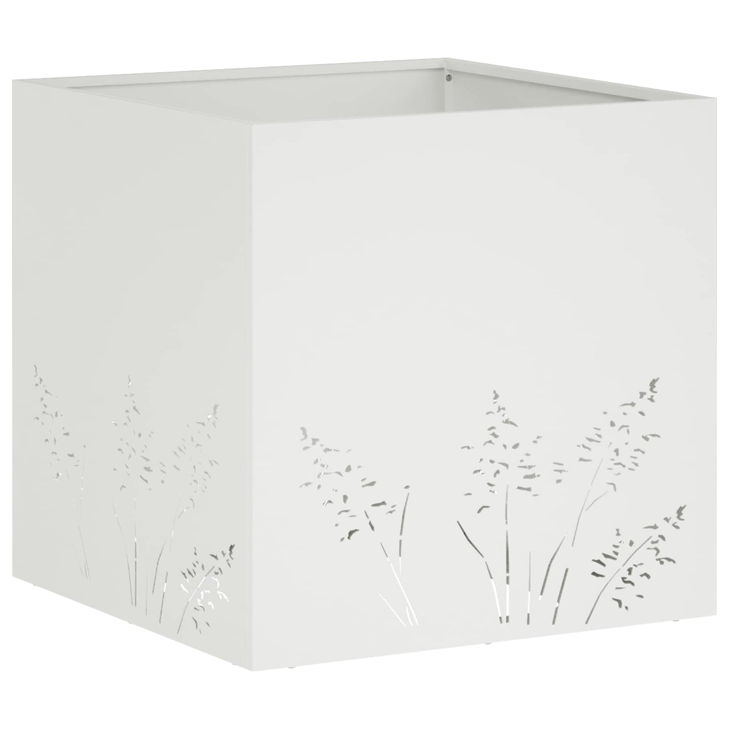 Have Blomsterkrukke Hvid 50 x 50 x 49 cm Koldvalset stål