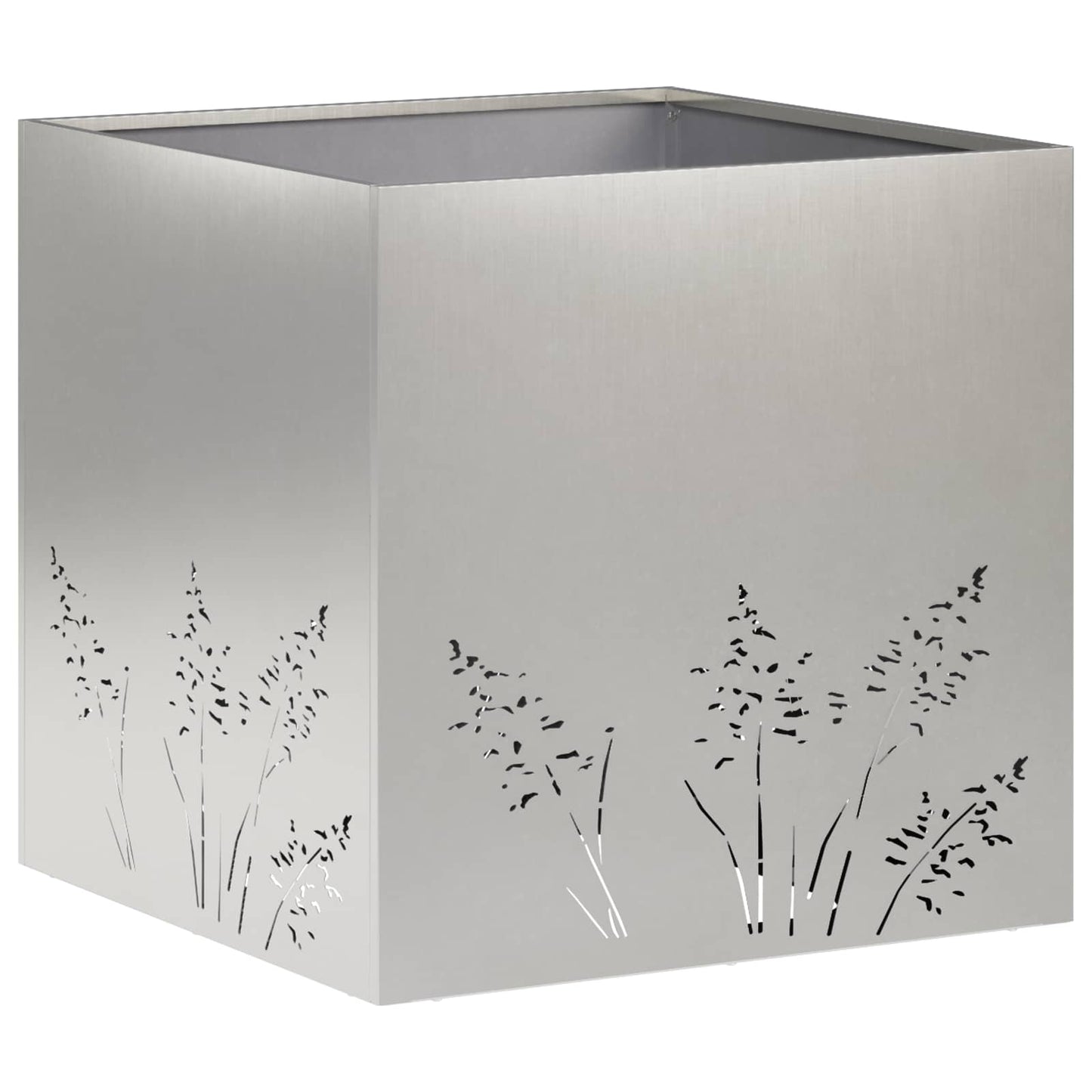 Have Blomsterkrukke 2 stk. Sølv 50 x 50 x 49 cm Rustfrit stål