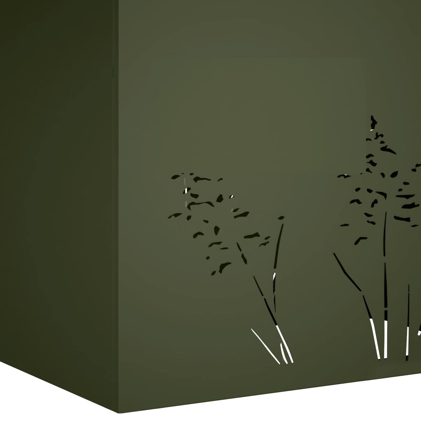 Have Blomsterkrukke Olivengrøn 50 x 30 x 49 cm Koldvalset stål