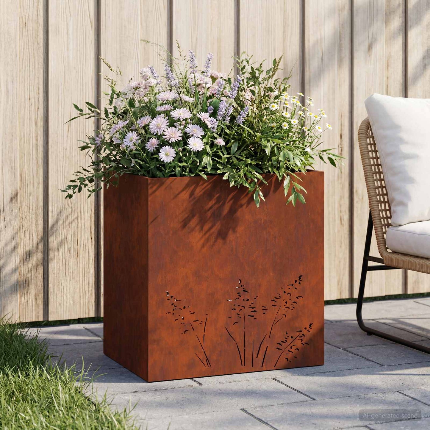Have Blomsterkrukke Rusten 50 x 30 x 49 cm Cortenstål