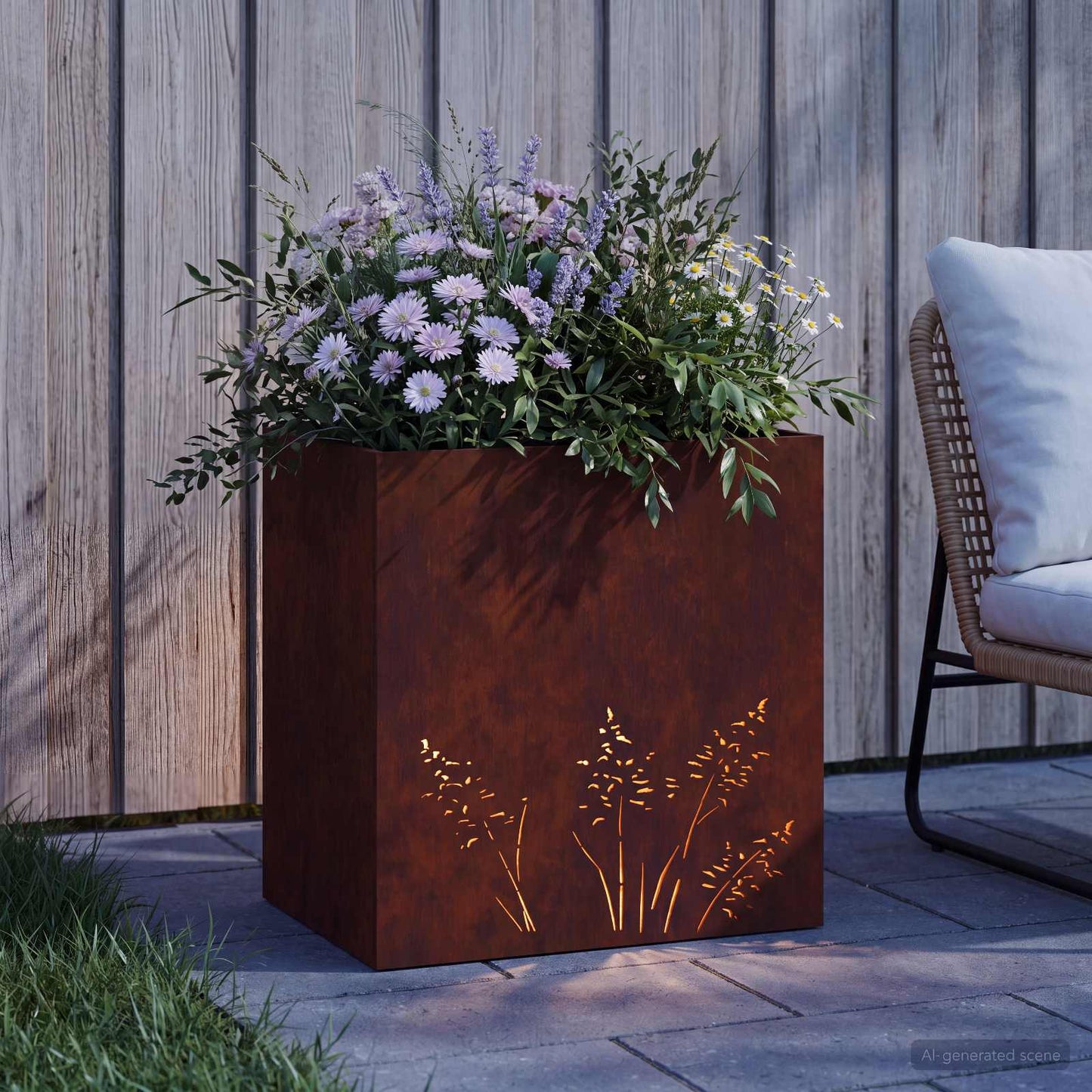 Have Blomsterkrukke Rusten 50 x 30 x 49 cm Cortenstål