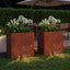 Have Blomsterkrukke 2 stk. Rusten 50 x 30 x 49 cm Cortenstål