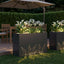 Have Blomsterkrukke Sort 80 x 20 x 49 cm Koldvalset stål