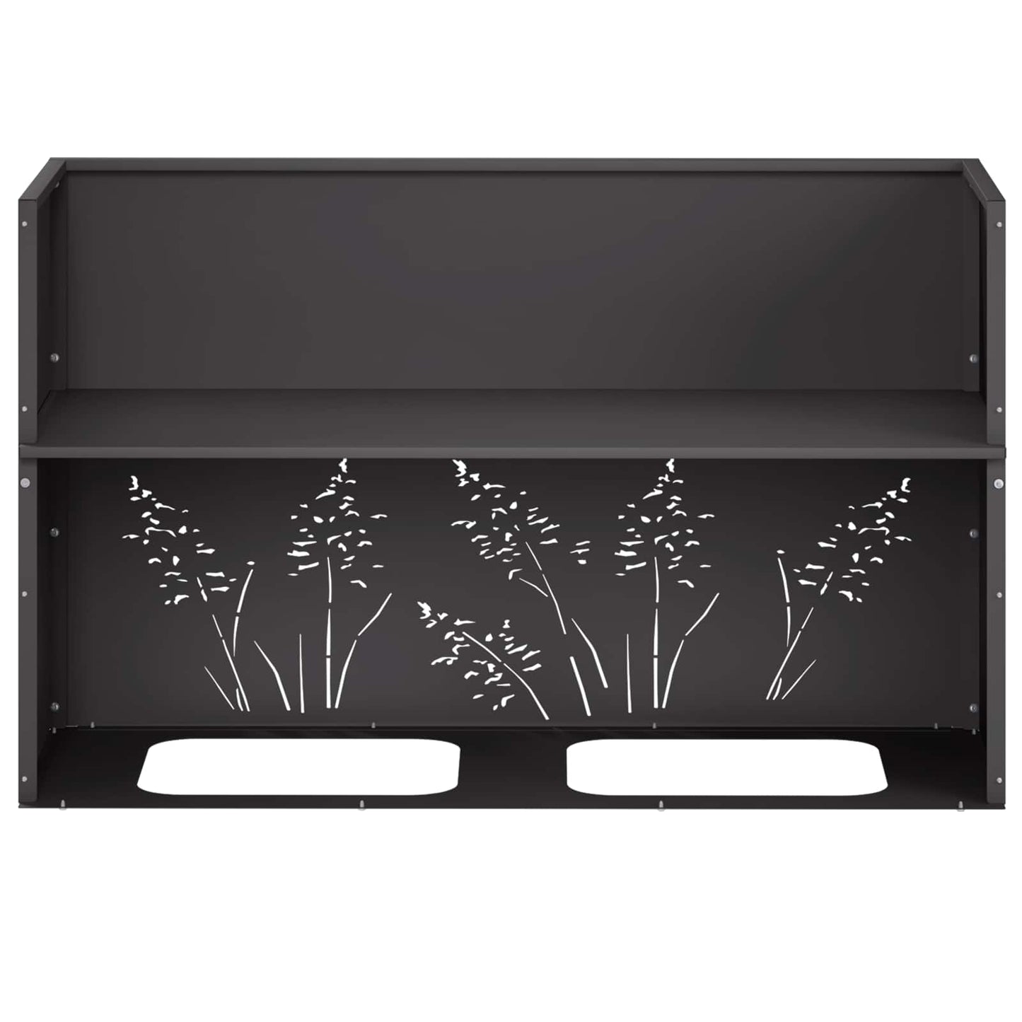 Have Blomsterkrukke 2 stk. Sort 80 x 20 x 49 cm Koldvalset stål