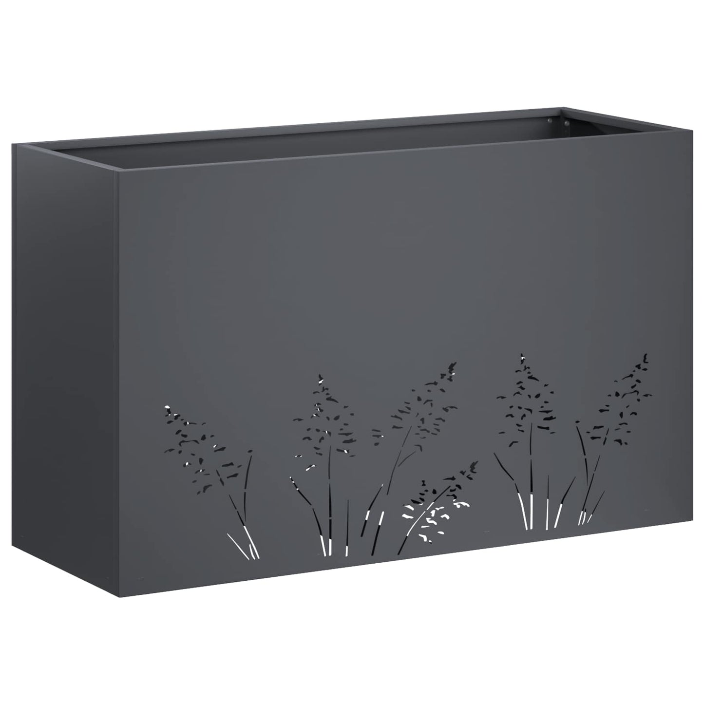Have Blomsterkrukke Antracit 80 x 20 x 49 cm Koldvalset stål
