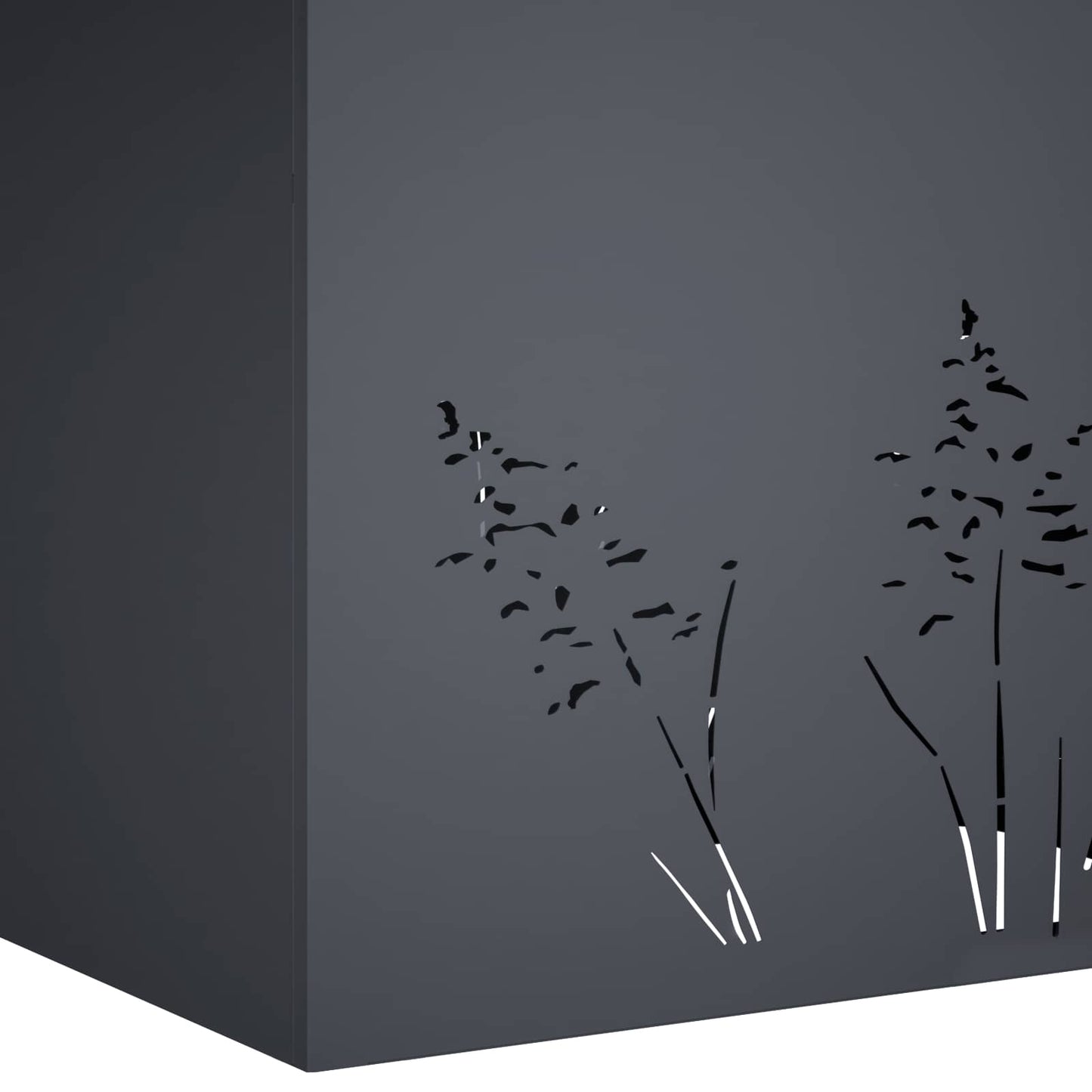 Have Blomsterkrukke 2 stk. Antracit 80 x 20 x 49 cm