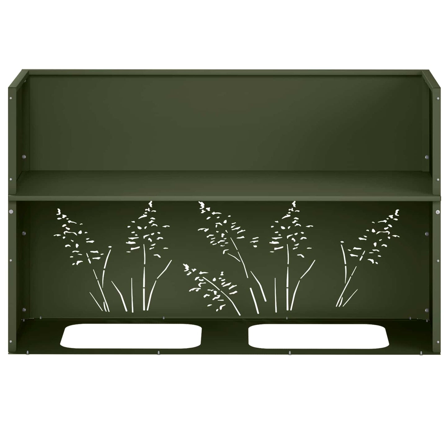Have Blomsterkrukke Olivengrøn 80 x 20 x 49 cm Koldvalset stål
