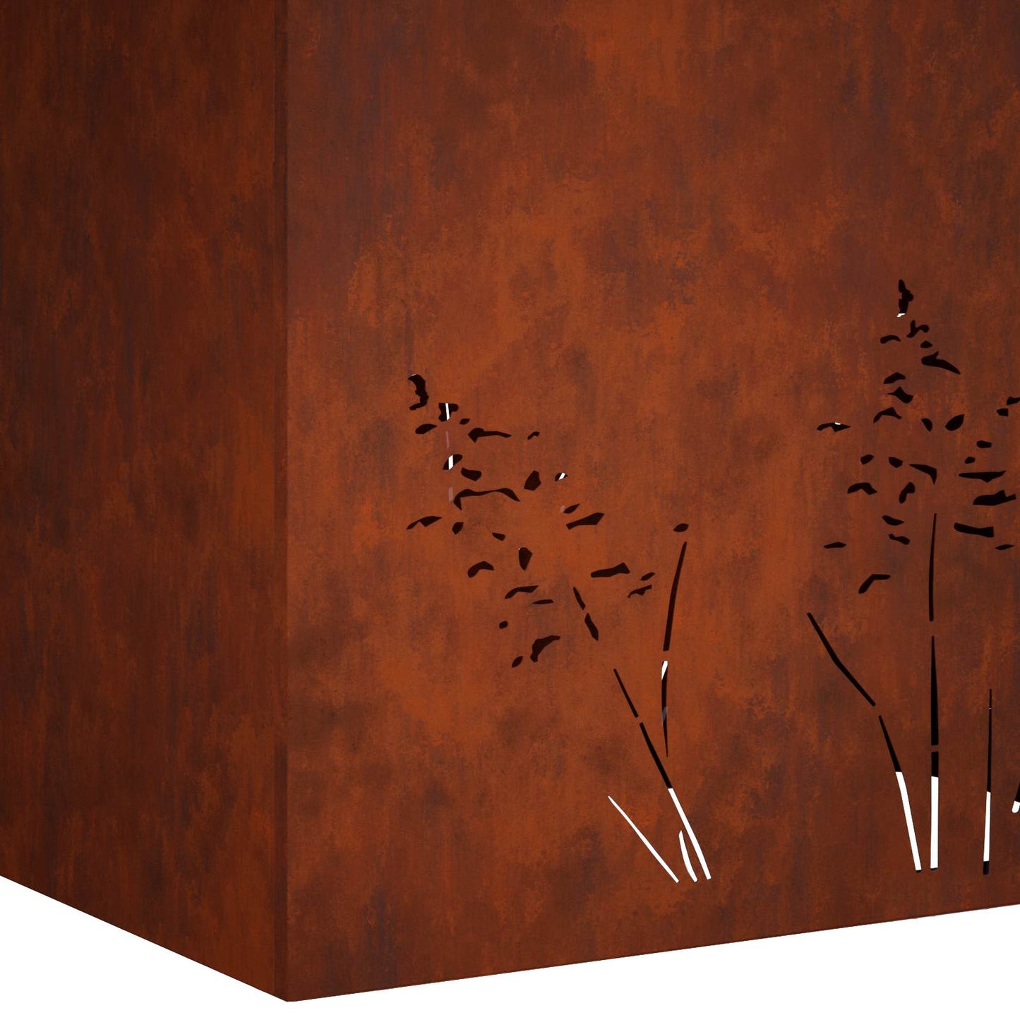 Have Blomsterkrukke 2 stk. Rusten 80 x 20 x 49 cm Cortenstål
